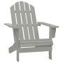 Adirondack chair with ottoman and garden table solid gray spruce by vidaXL, Garden sets - Ref: Foro24-315920, Price: 79,97 €,...
