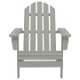 Adirondack-Stuhl mit Ottomane und Gartentisch aus massiver grauer Fichte von vidaXL, Gartensets - Ref: Foro24-315920, Preis: ...