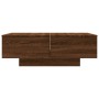 Mesa de centro madera contrachapada roble marrón 90x60x31 cm