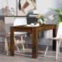 Mesa comedor madera contrachapada roble ahumado 140x74,5x76 cm