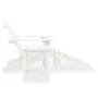 Adirondack chair with ottoman and garden table solid white spruce by vidaXL, Garden sets - Ref: Foro24-315929, Price: 90,01 €...