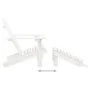 Adirondack-Stuhl mit Ottomane und Gartentisch aus massiver Weißfichte von vidaXL, Gartensets - Ref: Foro24-315929, Preis: 90,...