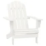 Adirondack chair with ottoman and garden table solid white spruce by vidaXL, Garden sets - Ref: Foro24-315929, Price: 90,01 €...