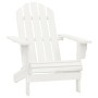 Adirondack-Stuhl mit Ottomane und Gartentisch aus massiver Weißfichte von vidaXL, Gartensets - Ref: Foro24-315929, Preis: 91,...