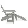 Adirondack-Stuhl mit Ottomane und Gartentisch aus massiver grauer Fichte von vidaXL, Gartensets - Ref: Foro24-315930, Preis: ...