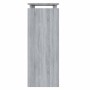 Mesa consola madera contrachapada gris Sonoma 80x30x80 cm