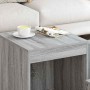 Mesas apilables 3 pzas madera contrachapada color gris Sonoma