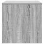 Mesas apilables 3 pzas madera contrachapada color gris Sonoma