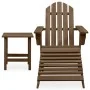 Adirondack-Stuhl mit Ottomane und Gartentisch aus massiver brauner Fichte von vidaXL, Gartensets - Ref: Foro24-315931, Preis:...