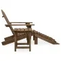 Adirondack-Stuhl mit Ottomane und Gartentisch aus massiver brauner Fichte von vidaXL, Gartensets - Ref: Foro24-315931, Preis:...