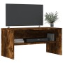 Mueble de TV madera de ingeniería roble ahumado 80x40x40 cm en Muebles TV | Comprar online en Foro24