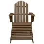 Adirondack-Stuhl mit Ottomane und Gartentisch aus massiver brauner Fichte von vidaXL, Gartensets - Ref: Foro24-315931, Preis:...