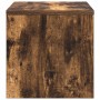 Mesita de noche madera contrachapada roble ahumado 40x30x30 cm