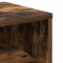Mesita de noche madera contrachapada roble ahumado 40x30x30 cm