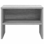 Mesita de noche madera contrachapada gris Sonoma 40x30x30 cm