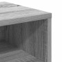 Mesita de noche madera contrachapada gris Sonoma 40x30x30 cm
