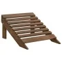 Adirondack-Stuhl mit Ottomane und Gartentisch aus massiver brauner Fichte von vidaXL, Gartensets - Ref: Foro24-315931, Preis:...