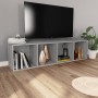 Estantería/mueble de TV contrachapada gris Sonoma 36x30x143 cm