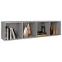 Estantería/mueble de TV contrachapada gris Sonoma 36x30x143 cm