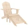 Adirondack garden chair with ottoman and solid pink spruce table by vidaXL, Garden sets - Ref: Foro24-315932, Price: 93,82 €,...