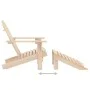 Adirondack garden chair with ottoman and solid pink spruce table by vidaXL, Garden sets - Ref: Foro24-315932, Price: 93,82 €,...