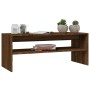 Mesa de centro madera contrachapada roble marrón 100x40x40 cm
