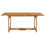 Mesa de comedor jardín 180x90x75 cm madera maciza de acacia