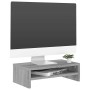 Soporte de monitor madera contrachapada gris Sonoma 42x24x13 cm en Muebles TV | Comprar online en Foro24