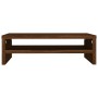 Soporte de monitor madera contrachapada roble marrón 42x24x13cm