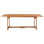 Mesa de comedor jardín 220x90x75 cm madera maciza de acacia de vidaXL, Mesas de jardín - Ref: Foro24-315946, Precio: 267,93 €