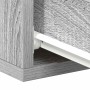 Mesita de noche flotante madera contrachapada gris 40x30x15cm