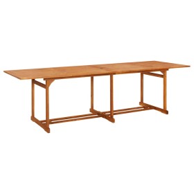 Mesa de comedor jardín 280x90x75 cm madera maciza de acacia