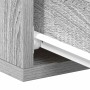 Mesita de noche flotante 2 uds madera gris Sonoma 40x30x15 cm