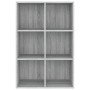 Estantería/Aparador madera contrachapada gris Sonoma 66x30x98cm