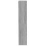 Zapatero de madera contrachapada gris Sonoma 54x34x183 cm