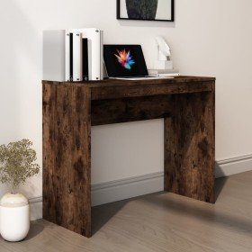 Escritorio de madera contrachapada roble ahumado 90x40x72 cm Escritorio de madera contrachapada roble ahumado 90x40x72 cm