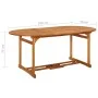 Mesa de comedor jardín 180x90x75 cm madera maciza de acacia de vidaXL, Mesas de jardín - Ref: Foro24-315948, Precio: 228,00 €...