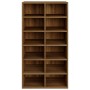 Mueble zapatero madera contrachapada marrón roble 54x34x100,5cm