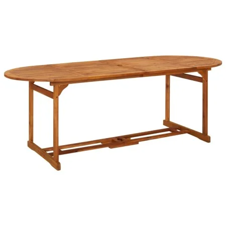 Solid acacia wood dining table for garden, 220x90x75 cm by vidaXL, Garden tables - Ref: Foro24-315949, Price: 230,17 €, Disco...