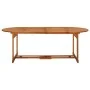 Solid acacia wood dining table for garden, 220x90x75 cm by vidaXL, Garden tables - Ref: Foro24-315949, Price: 230,17 €, Disco...