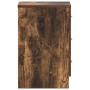 Mesita de noche madera contrachapada roble ahumado 38x35x56 cm