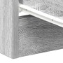 Mesita de noche madera contrachapada gris Sonoma 38x35x56 cm