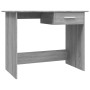 Escritorio de madera contrachapada gris Sonoma 100x50x76 cm en Escritorios | Comprar online en Foro24