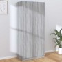 Armario madera contrachapada gris Sonoma 90x52x200 cm