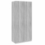 Armario madera contrachapada gris Sonoma 90x52x200 cm