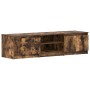 Mueble para TV madera contrachapada roble ahumado 140x40x35,5cm