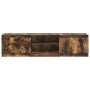 Mueble para TV madera contrachapada roble ahumado 140x40x35,5cm