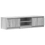 Mueble de TV madera contrachapada gris Sonoma 140x40x35,5 cm
