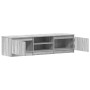 Mueble de TV madera contrachapada gris Sonoma 140x40x35,5 cm