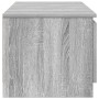 Mueble de TV madera contrachapada gris Sonoma 140x40x35,5 cm